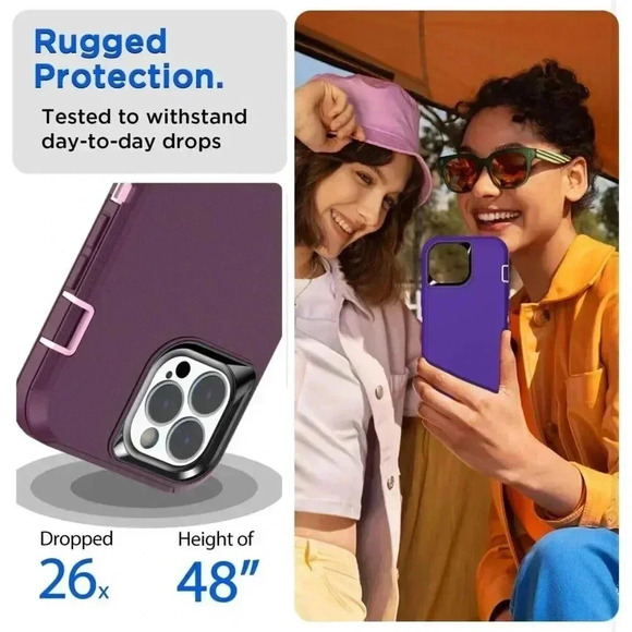 Hybrid Case For Apple iPhone 14 Pro Max 2 In 1 Shockproof Heavy Duty Guard Cover - Picture 7 of 11